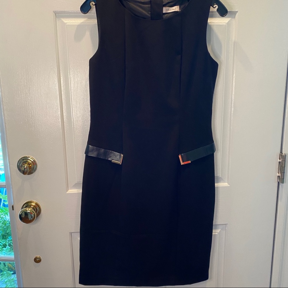 Calvin Klein Sleeveless Black Dress